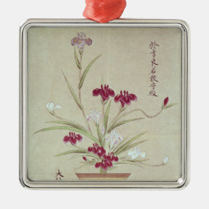 Orchideen Silbernes Ornament
