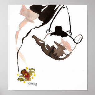 Orchideen-Tee Poster