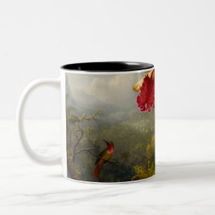 Orchideen und Hummingbird Heade Zweifarbige Tasse