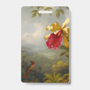 Orchideen und Kolibri Heade Ausweis