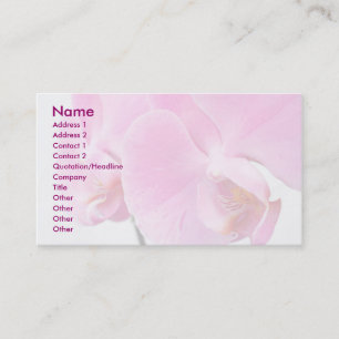 Orchideen Visitenkarte