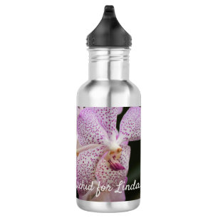 Orchideen-Wasserflasche Edelstahlflasche