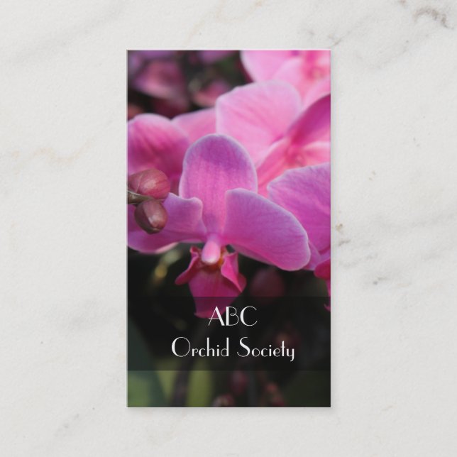 Orchideenblumengesellschaft Visitenkarte (Vorderseite)