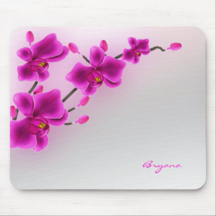 Orchideenblüten Elegante Flora Mousepad
