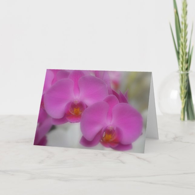 Orchideenblütenkarte Karte (Vorderseite)