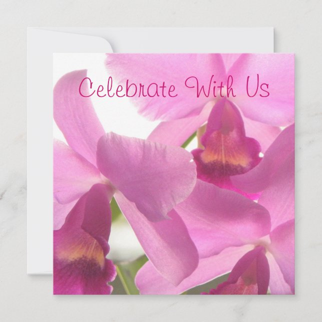 Orchideenfeiern/ Einladungen für alle Gelegenheite (Vorderseite)