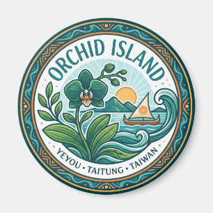 Orchideeninsel, Yeyou, Landkreis Taitung, Taiwan Magnet