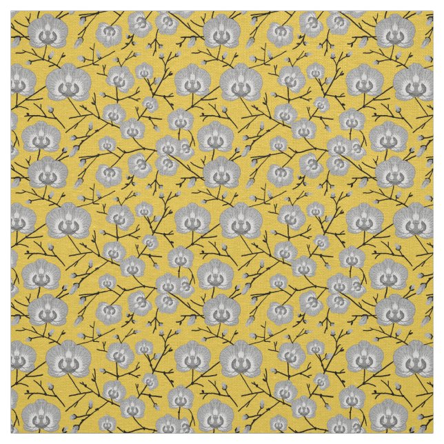 Orchideensenfmuster Stoff (Muster)