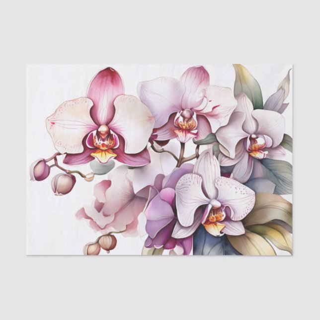 Orchideenwasser Seidenpapier (Vorderseite)