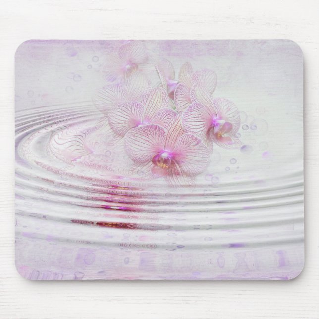 Orchideenwellen Mousepad (Vorne)