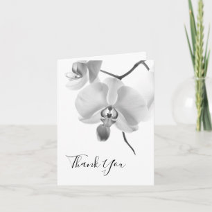 Orchidées noires et blanches Bridesmaid Merci