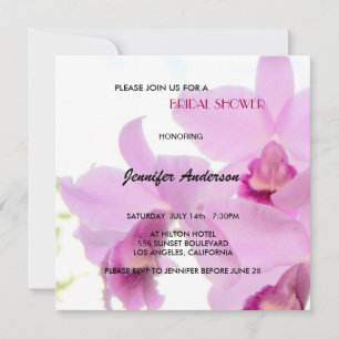 Orchidées Wedding shower-nuptiale ou Invitations d
