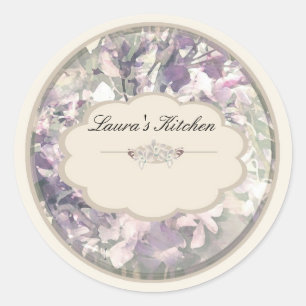 Orchideetiketten Runder Aufkleber