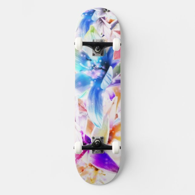 Orchids 1 Skateboard (Vorderseite)