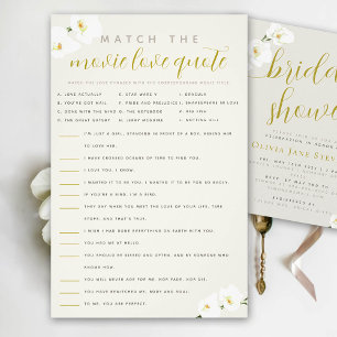 Orchids Brautparty Match Movie Quotes Flyer