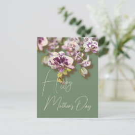 Orchids Floral Happy Mother Day Feiertagspostkarte