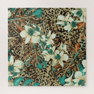 Orchids Floral Wasserfarbe Nahtlose Illustration