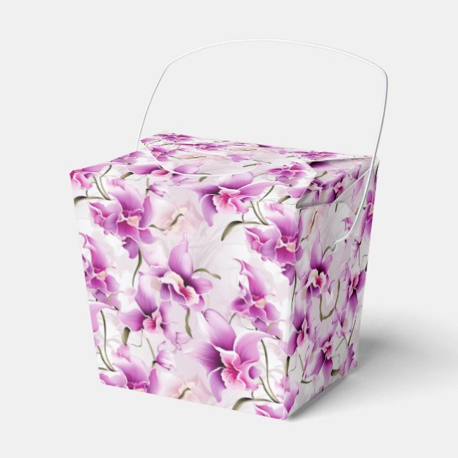 Orchids Party Leckerei Geschenkschachtel (Vorderseite)