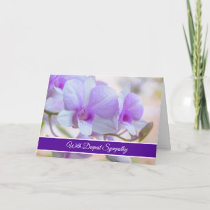 Orchids Sympathy Card Karte