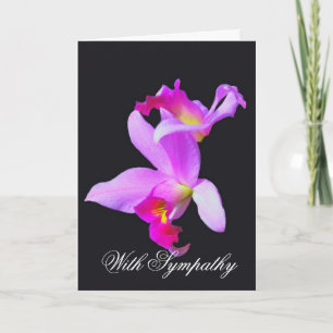 Orchids Sympathy Card Karte