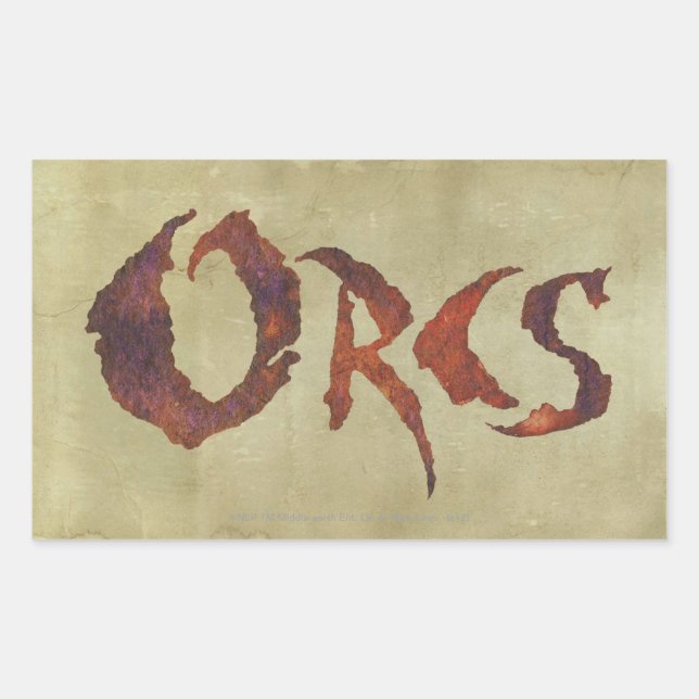Orcs Rechteckiger Aufkleber (Vorderseite)