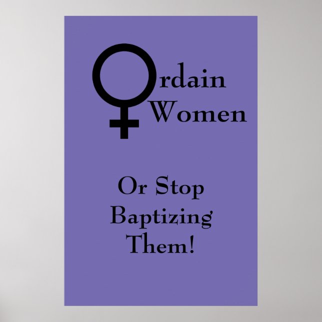 Ordain Women Poster (Vorne)