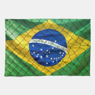 Ordem e Progresso Flag Brasilien Geschirrtuch