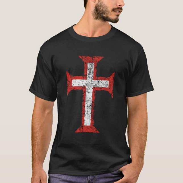 Orden Christi Kreuz-Christlich-Portugal-E T-Shirt (Vorderseite)