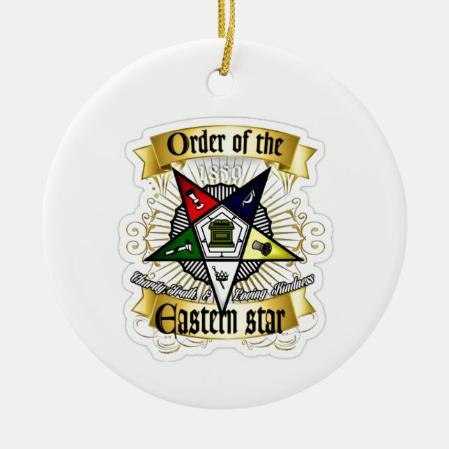 Orden der Ost-Sterne Keramik Ornament (Vorne)
