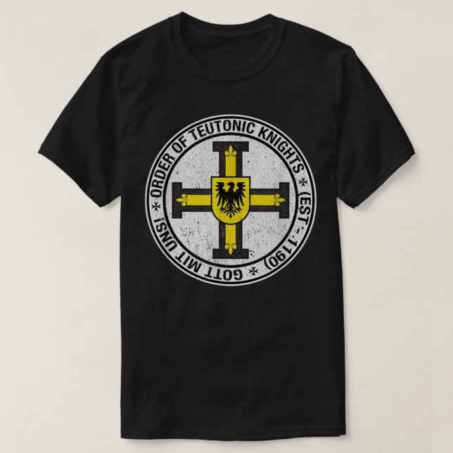 Orden der Ritterteutonischen Wappen T-Shirt (Design vorne)