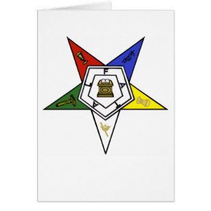 Orden des Eastern Star Emblem des Ordens Karte