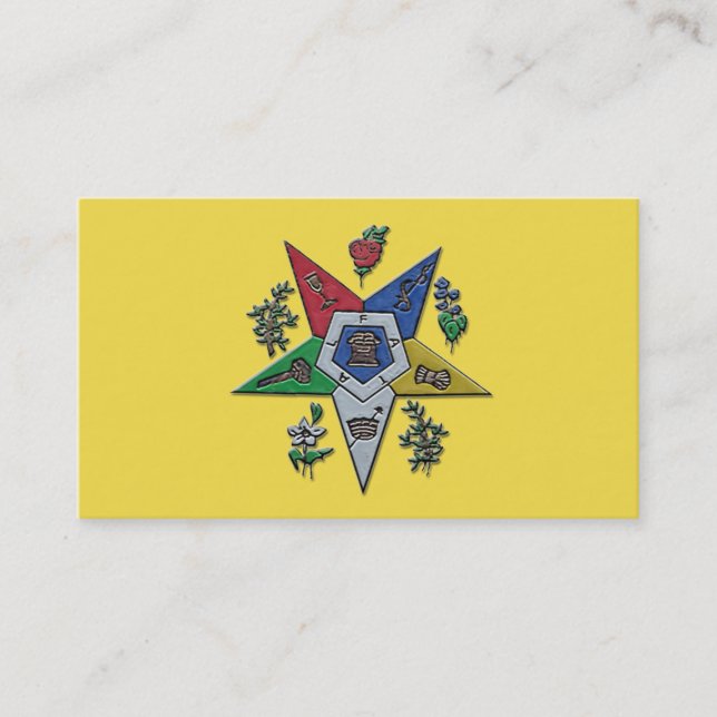 Orden des Oststerns Visitenkarte (Vorderseite)