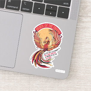 Orden des Phoenix-Kroketten-Emblems Aufkleber