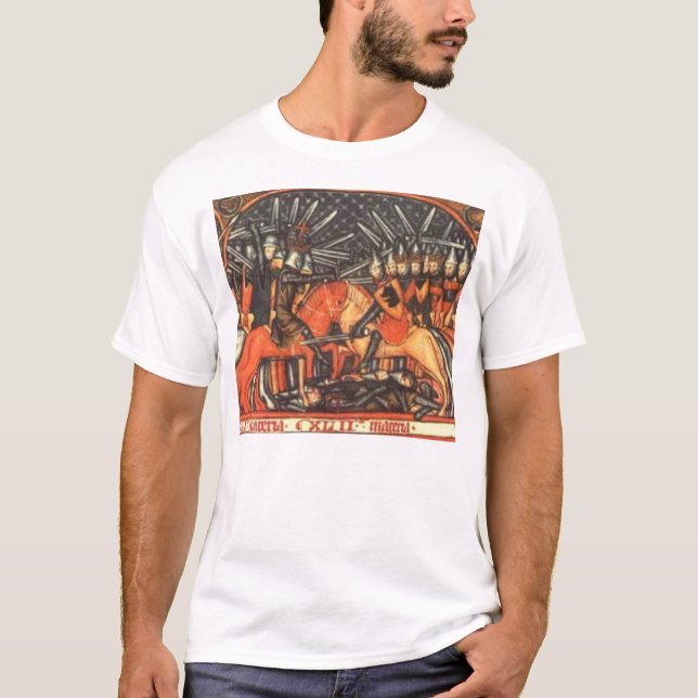 Ordensritter im Kampf gegen Sarazenen T-Shirt (Vorderseite)