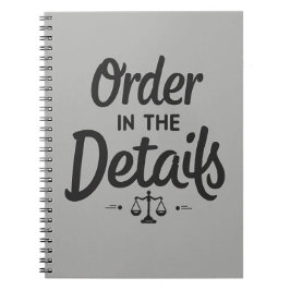 Order in the Details – Court Clerk Notizblock