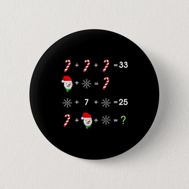 Order Of Operations Quiz Funny Math Teacher Christ Button (Vorderseite)