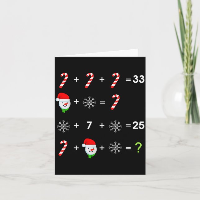 Order Of Operations Quiz Funny Math Teacher Christ Karte (Vorderseite)