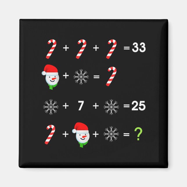 Order Of Operations Quiz Funny Math Teacher Christ Magnet (Vorne)