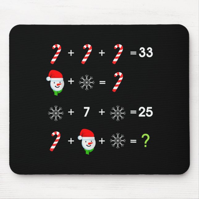 Order Of Operations Quiz Funny Math Teacher Christ Mousepad (Vorne)