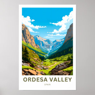 Ordesa Valley Spanien Reisen Print Poster