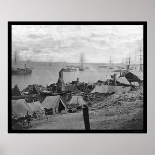 Ordinance Barge Explosion am City Point 1864 Poster