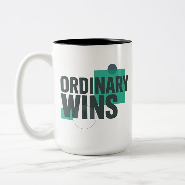 Ordinary, and proud of it! Statement graphic about Zweifarbige Tasse (Links)