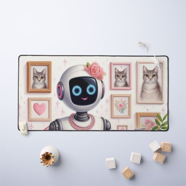 Ordinateur de bureau IA Robot Rose Tech Girls Mat  (Tableau pour enfants)
