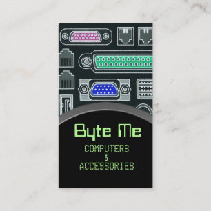 Ordinateur et carte de visite 2 de technologie