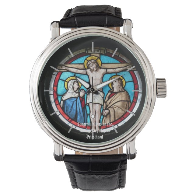 Ordination du prêtre Anniversaire cadeau Montre (devant)