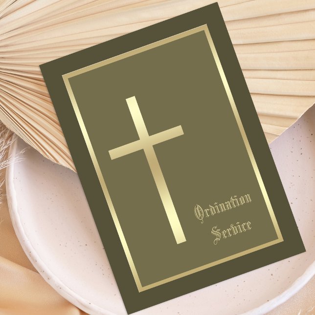 Ordination Eglise Invitation croisée Invitation (Créateur téléchargé)