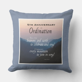 Ordination für das 5. Jubiläum Kissen
