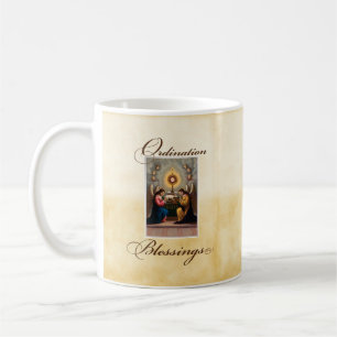 Ordination Glückwunsch Angels bei Altar Kaffeetasse