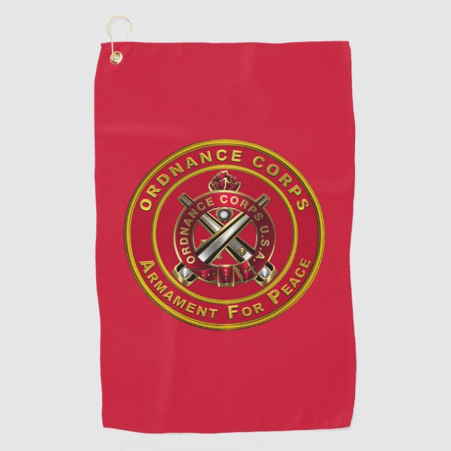 Ordnance Corps Golfhandtuch (Vorderseite)