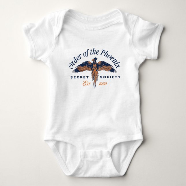 ORDNUNG DER FOENIX Secret Society Graphic Baby Strampler (Vorderseite)